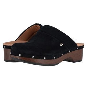 VIONIC, Kacie, black suede mule clog, women’s 9